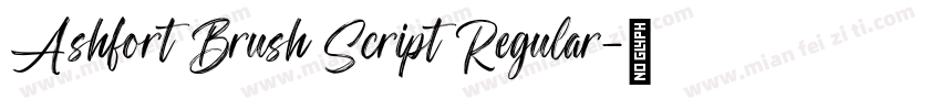 Ashfort Brush Script Regular字体转换